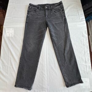 Express‎ Black Slim Straight Jeans | Women's Size 33x30